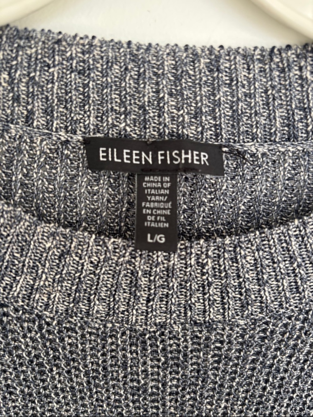 Eileen Fisher Heathered Gray Crewneck Sweater - Picture 2 of 6